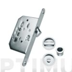 CERRADURA PARA PUERTA CORREDERA - 35 MM LP PLATEADO