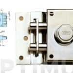 CERROJO 16/0 CON BOTON INTERIOR, CILINDRO Ø 25X45MM - NIQUEL