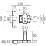 CERROJO SOBREPONER CILINDRO REDONDO