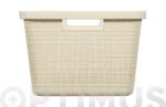 CESTA JUTE 46L - BLANCO ROTO 59X39X25 CM - Imagen 4