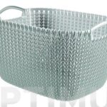 CESTA RECTANGULAR KNIT L AZUL BRUMA - 19 L