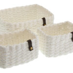 CESTAS MULTIUSOS SET 3UDS - BLANCAS