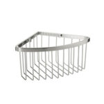 CESTILLO BAÑO RINCONERA - 27X20,5X11,3 CM ALUMINIO BRILLANTE