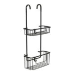 CESTILLO CON COLGADOR - PARA GRIFO 2 ALTURAS ALUMINIO NEGRO
