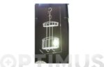 CESTO DUCHA DOBLE CON COLGADOR - 22,5 X 9 X 60 CM - Imagen 2