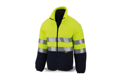 CHAQUETA POLAR ALTA VISIBILIDAD MARINO / AMARILLO