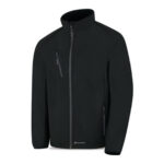 CHAQUETA SOFTSHELL TRIPLE LAMINA CUARZO NEGRO