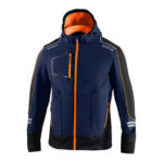 CHAQUETA TECH SOFTSHELL AZUL / NARANJA FLUOR