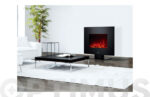 CHIMENEA ELECTRICA CON PIE - FRONTAL CURVO 2000W NEGRO - Imagen 3