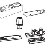 CIERRAPUERTA BTS-75 PARA PUERTAS VAIVEN CON FIJACION - 90º