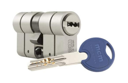 CILINDRO SCX LEVA LARGA, DOBLE EMBRAGUE - 30-50 NIQUEL, 5 LLAVES