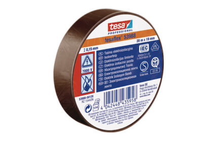 CINTA AISLANTE TESAFLEX MARRON - 20 M X 19 MM