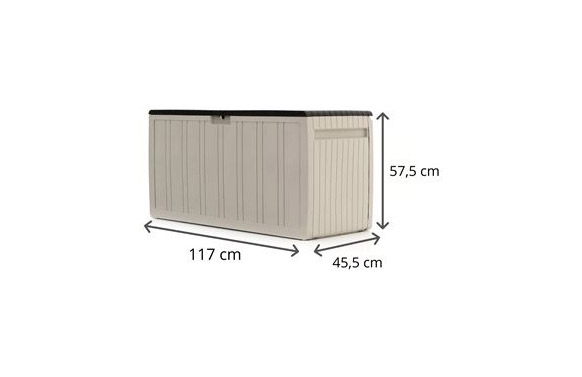 ARCON RESINA TOP 270 BICOLOR - 117 X 45,5 X 57 CM - Imagen 2