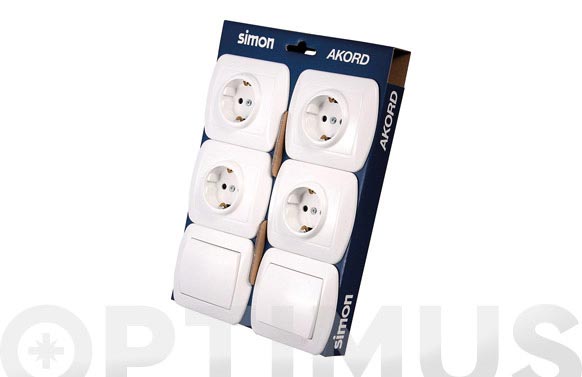 126_68e96b091ee5d BASES SCHUKO (4 UDS ) + CONMUTADORES (2 UDS) - Imagen 1