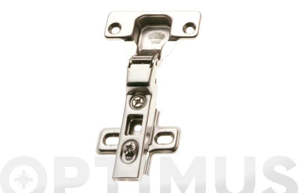 126_68e96b26e6254 BISAGRA CAZOLETA ACODADA DE CLIP MODELO 4100 (2 UDS) - 110º Ø 35 MM NIQUELADA - Imagen 1