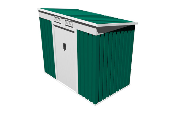 126_68ec07c54fe42 CASETA METALICA BUCKINGHAM VERDE 2,43 M² - 201 X 1221 X A176 CM - Imagen 2