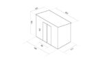 CASETA METALICA BUCKINGHAM VERDE 2,43 M² - 201 X 1221 X A176 CM - Imagen 3