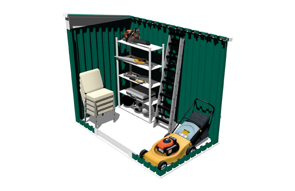 126_68ec07c6690e6 CASETA METALICA BUCKINGHAM VERDE 2,43 M² - 201 X 1221 X A176 CM - Imagen 4