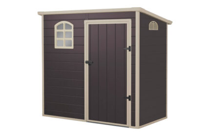 CASETA RESINA FLAT ROFF ANTRACITA - 195X191X111 CM