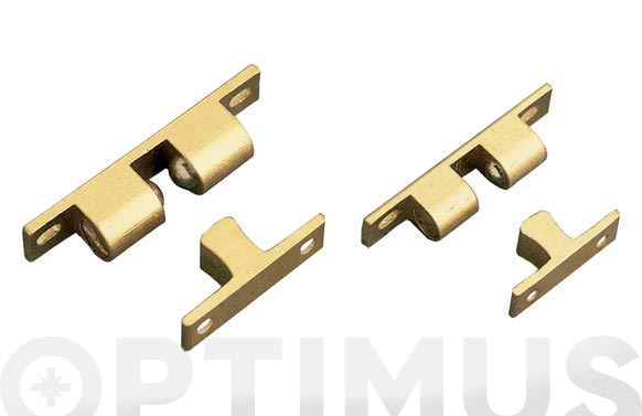 126_68ec087922943 CIERRE GOLPETE MODELO 13 LATON MATE 2 UDS - 50 X 9 MM - Imagen 1
