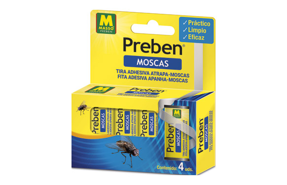 126_68ec08f0ea713 CINTA ECOLÓGICA ATRAPA MOSCAS MASSO - 4 UNIDADES - Imagen 1