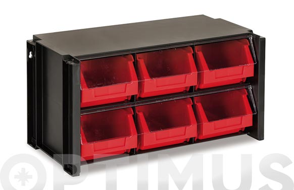 126_68ec098abf1d4 CLASIFICADOR APILABLE PLASTICO NEGRO Y ROJO - Imagen 2