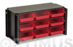 CLASIFICADOR APILABLE PLASTICO NEGRO Y ROJO - Imagen 3