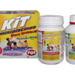 CLORO + ANTIALGAS PARA MINIPISCINA - 500GR + 500ML