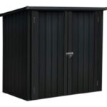 COBERTIZO EXTERIOR METALICO ARYA ANTRACITA - 86 X 147 X 122 CM