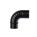 CODO CHIMENEA VITRIFICADO NEGRO