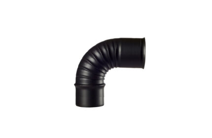 CODO CHIMENEA VITRIFICADO NEGRO