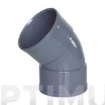CODO HEMBRA-HEMBRA 45º PVC EVACUACION