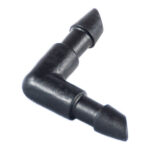 CODO MICROTUBO 20 UDS - Ø 4 MM NEGRO