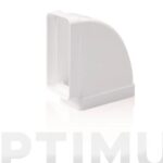 CODO RECTANGULAR HORIZONTAL TUBO EXTRACCION PVC BP