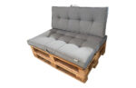 COJIN ASIENTO PARA PALET GRIS - 120 X 80 X 10 CM