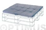 COJIN ASIENTO PARA PALET GRIS - 120 X 80 X 10 CM - Imagen 2