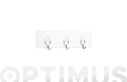 COLGADOR ADHERENTE REUTILIZABLE 3 GANCHOS