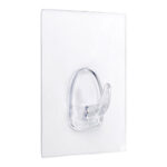COLGADOR ADHERENTE REUTILIZABLE TRANSPARENTE - BASE 80 X 62 MM
