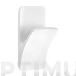 COLGADOR ADHESIVO 1 GANCHO PLASTICO