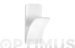 COLGADOR ADHESIVO 1 GANCHO PLASTICO