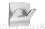 COLGADOR ADHESIVO 2 GANCHOS PLASTICO - Imagen 2