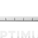 COLGADOR CON TORNILLOS ACERO INOXIDABLE - BRILLO 6 GANCHOS