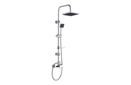 COLUMNA DE DUCHA EXTENSIBLE ROCIADOR CUADRADO