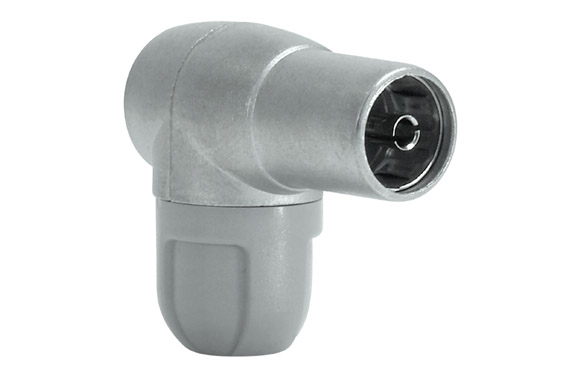 126_68ed603e5f444 CONECTOR ANTENA TV ACODADO BLINDADO HEMBRA CEI - Imagen 1