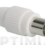 CONECTOR PARA CABLE COAXIAL TV - HEMBRA