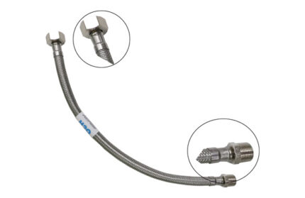 CONEXION FLEXIBLE ACERO INOX HEMBRA 1/2"- HEMBRA 3/8"