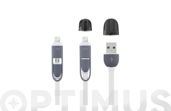 126_68ee4567c1300 CONEXION USB MICRO USB IPHONE - 2 METROS - Imagen 1