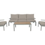 CONJUNTO CAFE ACERO - SAND