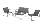 CONJUNTO CAFE ACERO TEXTILENE