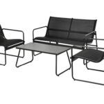 CONJUNTO CAFE ACERO TEXTILENE